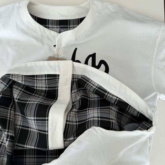 Nike Kobe Mamba Jersey Mens Medium White Black Baseball Shirt Bryant NBA 24 - Picture 11 of 11